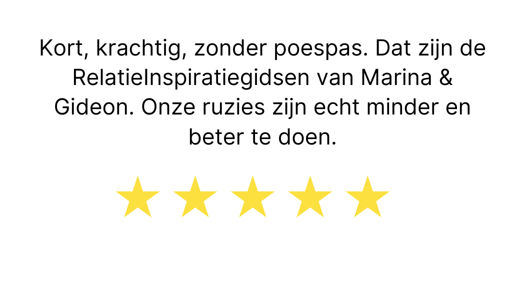 RelatieInspiratiegidsen Marina van der Wal en Gideon de Haan